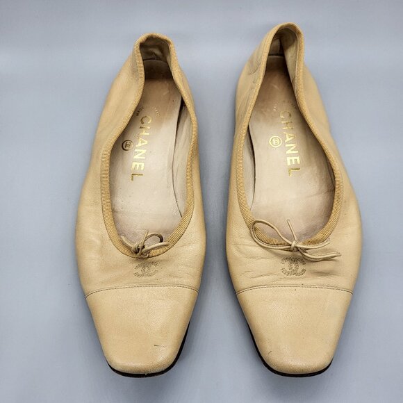 CHANEL Square Toe Ballet Flats - Picture 1 of 16